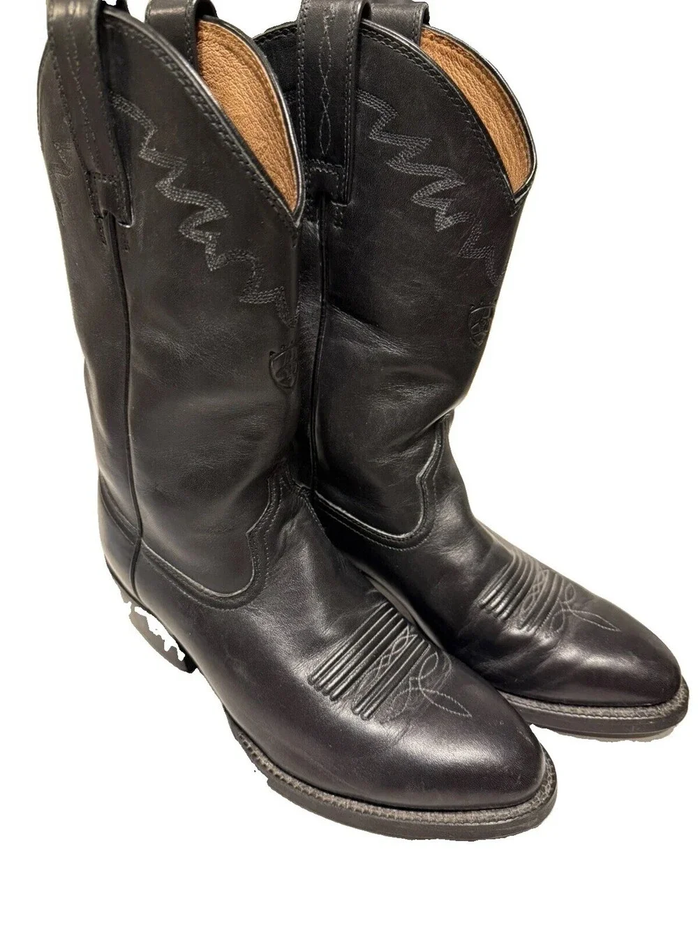 Ariat Sedona Men's Wide Black Leather Western Cowboy Boots 34601 Size 6M
